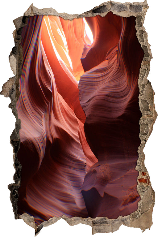Antelope Canyon Arizona  3D Wandtattoo Wanddurchbruch