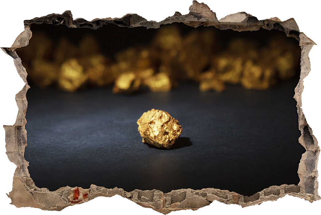 Pixxprint Goldnugget, 3D Wandtattoo