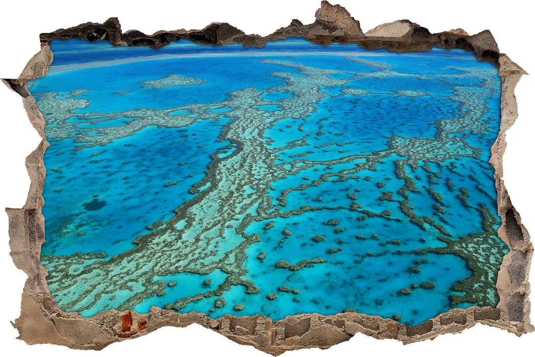 Pixxprint Wunderschöne Ozean Riffe, 3D Wandtattoo