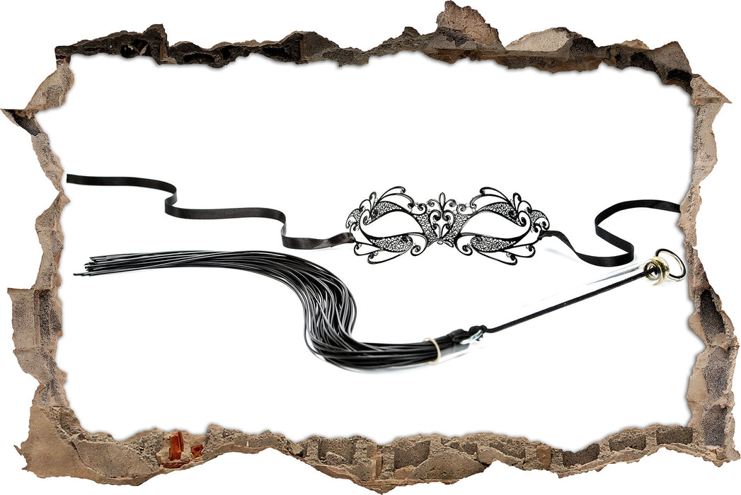 Pixxprint Peitsche & Maske Shades of, 3D Wandtattoo