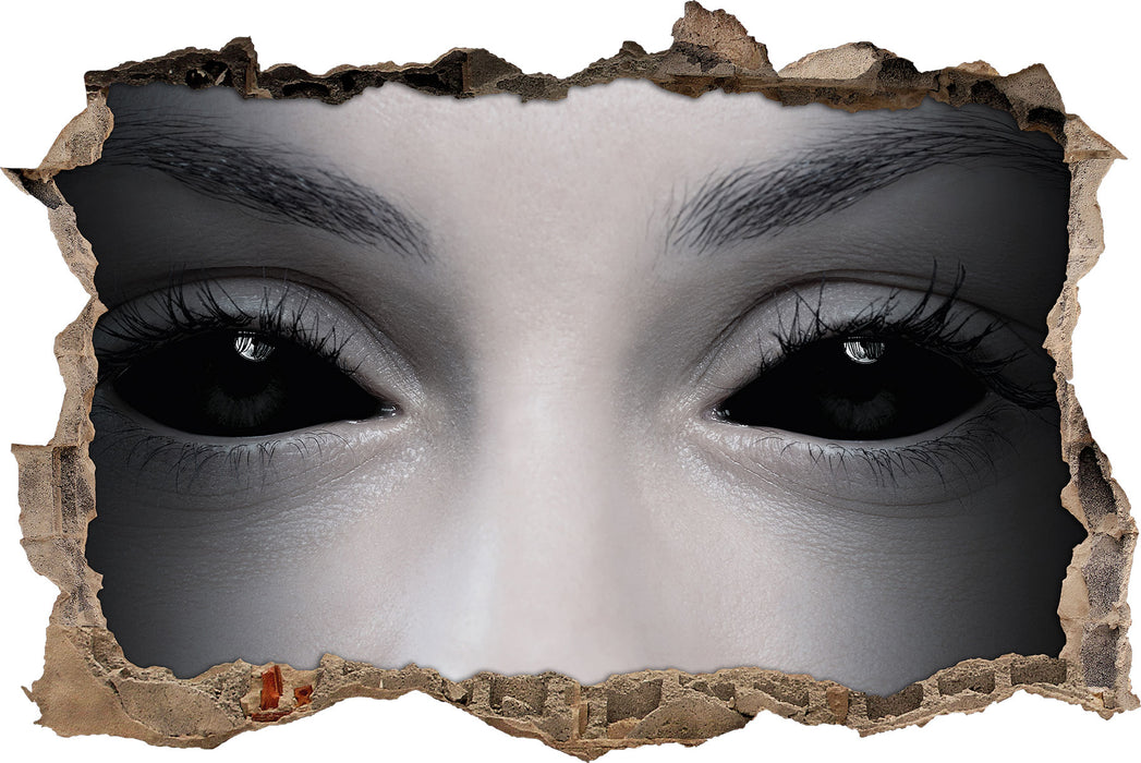 Pixxprint Böse Dämonenaugen, 3D Wandtattoo