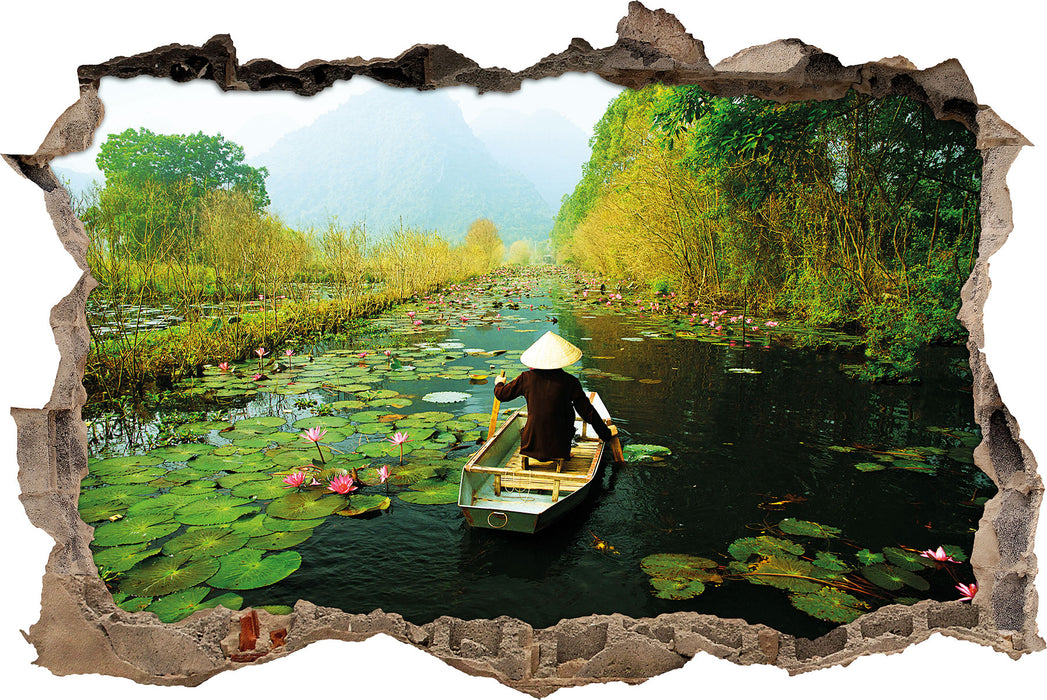 Pixxprint Yen-Stream Vietnam, 3D Wandtattoo
