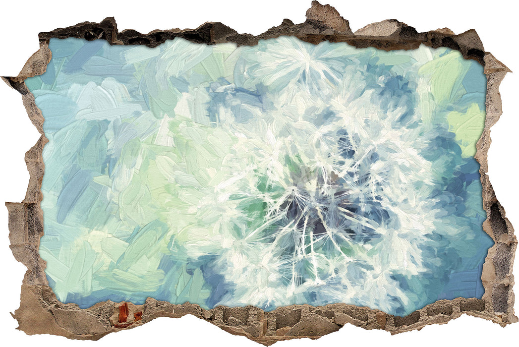 Pixxprint Löwenzahn Nahaufnahme, 3D Wandtattoo