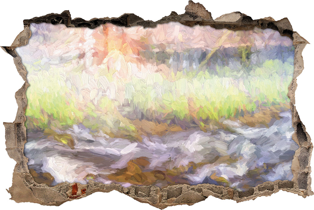 Pixxprint Nebeldickicht im Wald, 3D Wandtattoo