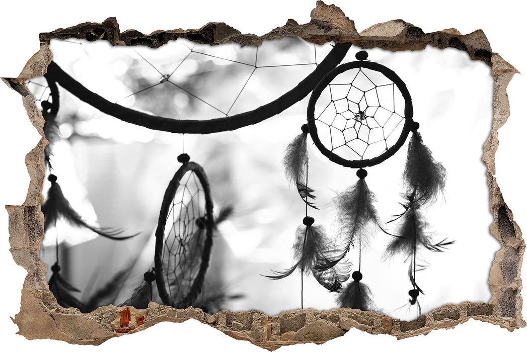 Pixxprint Traumfänger B&W, 3D Wandtattoo