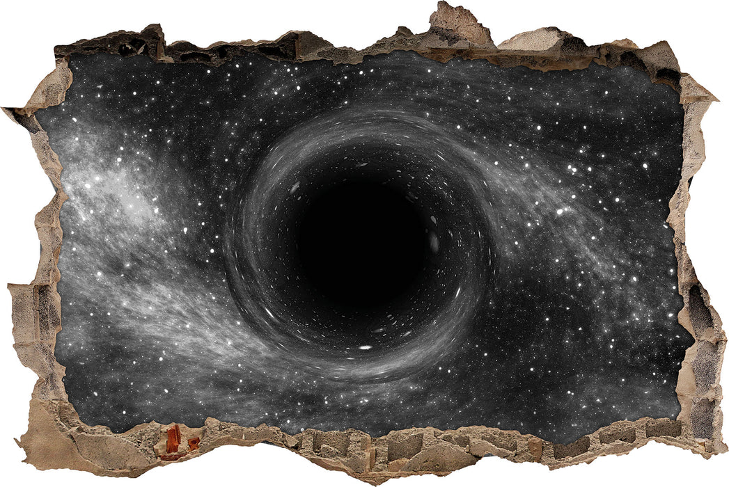 Pixxprint Loch im Weltall, 3D Wandtattoo