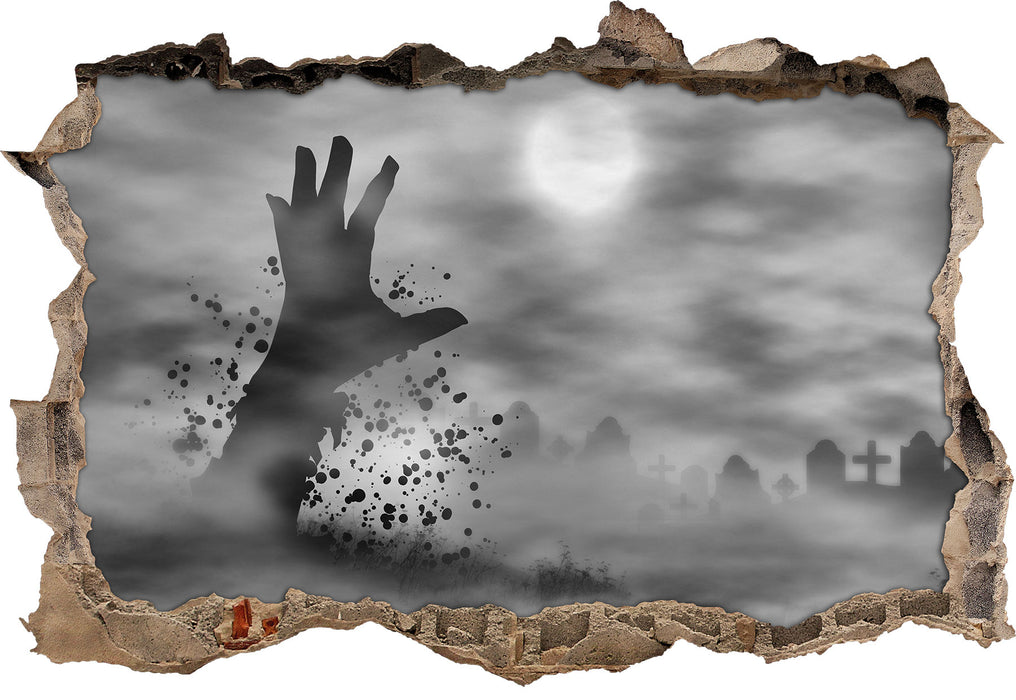 Pixxprint Zombie Erwachen, 3D Wandtattoo