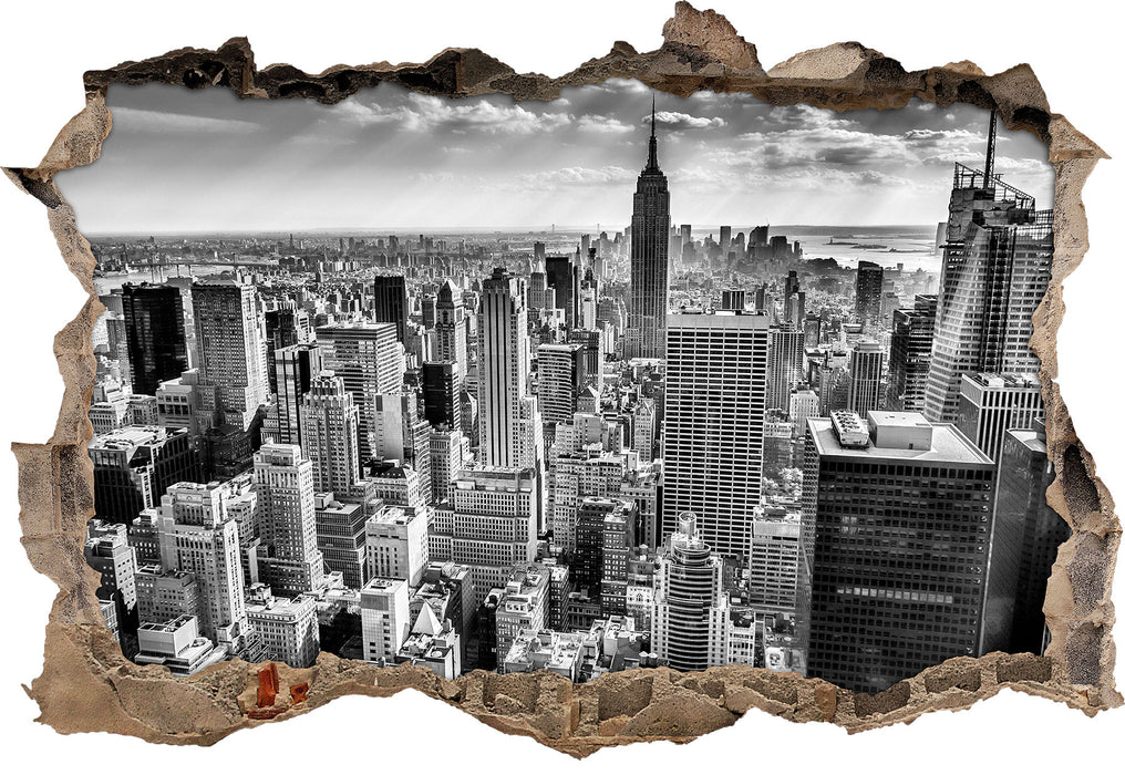 Pixxprint New York bei Tag, 3D Wandtattoo