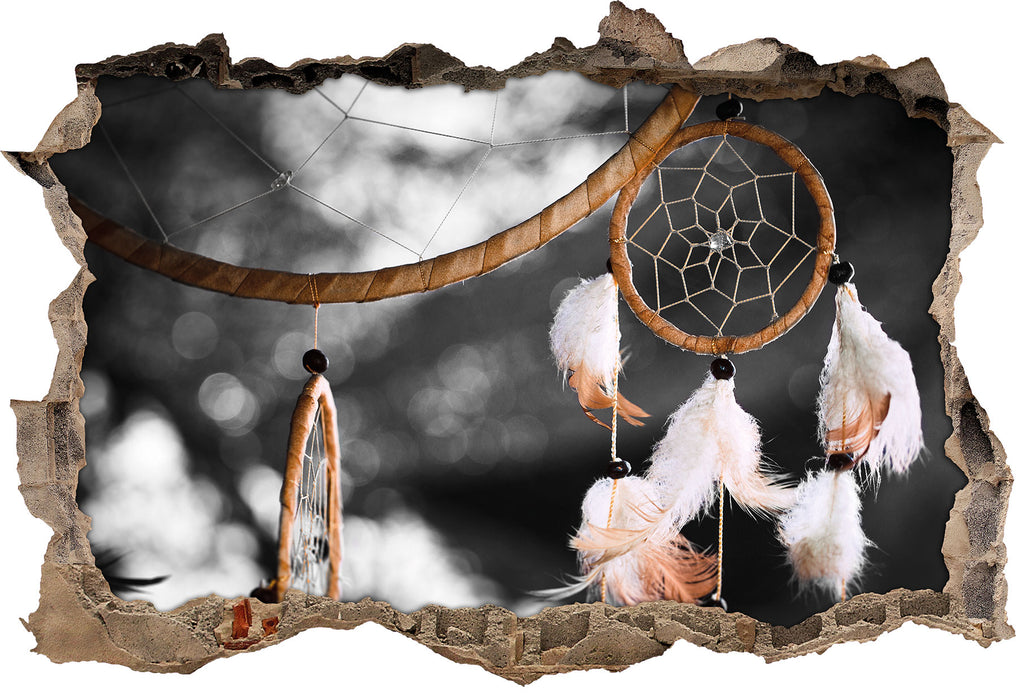 Pixxprint Traumfänger Kunst B&W, 3D Wandtattoo