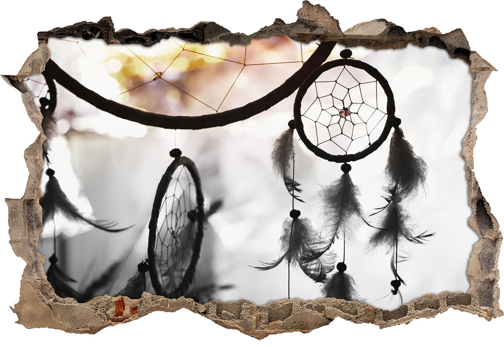 Pixxprint Traumfänger bei Sonnenuntergang, 3D Wandtattoo