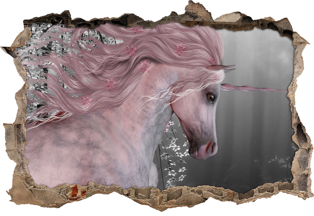 Pixxprint wunderbares Einhorn, 3D Wandtattoo