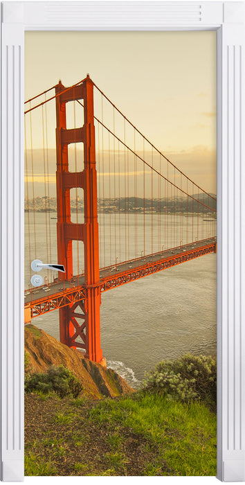 Prächtige Golden Gate Bridge Türaufkleber