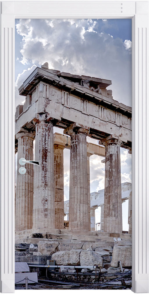 Antike Säulen Griechenland Türaufkleber