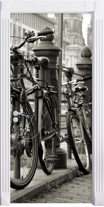 Fahrrad in Amsterdam Türaufkleber