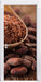 Kakaopulver und Kakaobohnen Türaufkleber