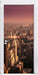 New York City bei Sonnenuntergang Türaufkleber