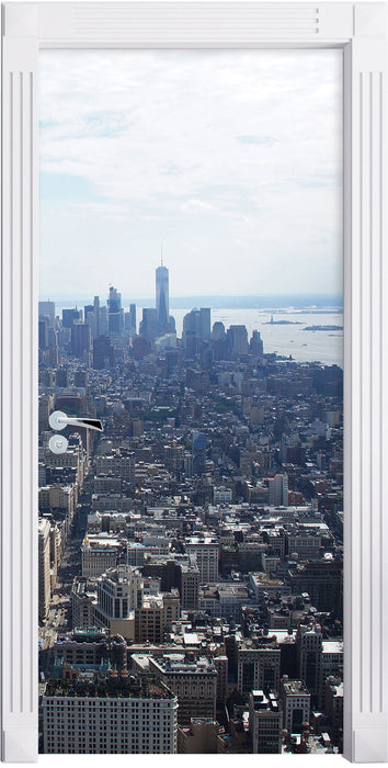 New York City Panorama Türaufkleber