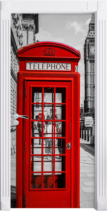 Telefonzelle London Türaufkleber