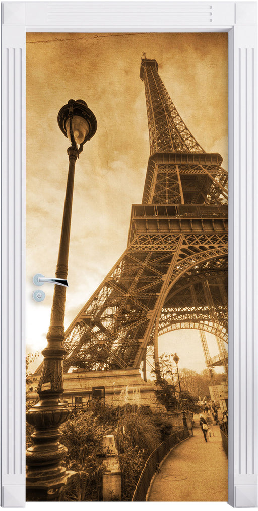 Pariser Eifelturm Retro Türaufkleber