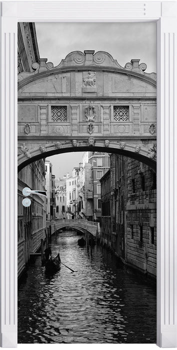 Romantischer Kanal in Venedig Türaufkleber