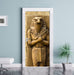 Ägyptischer Gott Horus Türaufkleber im Wohnzimmer