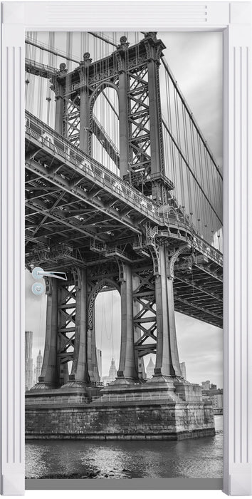 Manhattan Bridge New York Türaufkleber