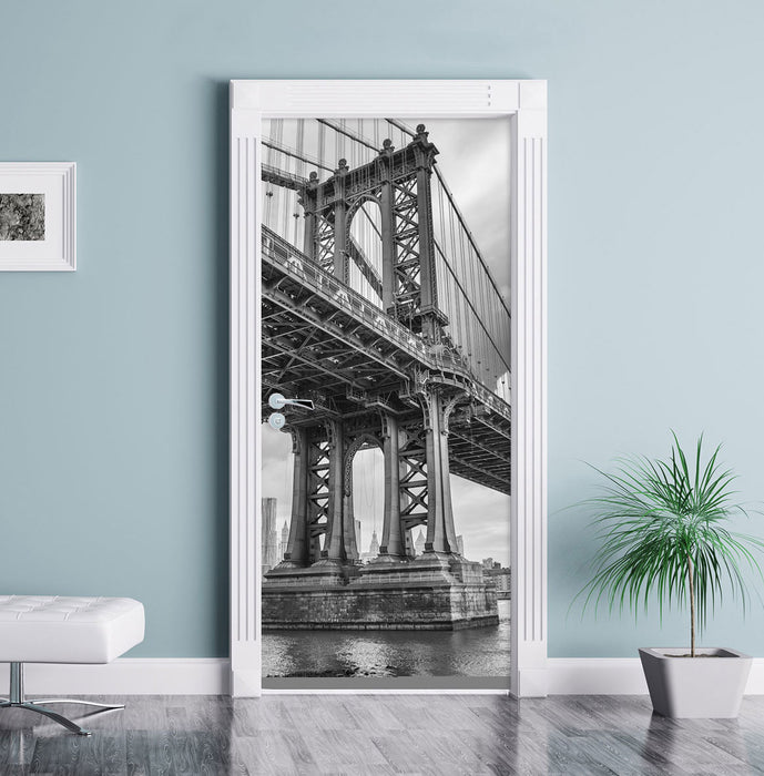Manhattan Bridge New York Türaufkleber im Wohnzimmer