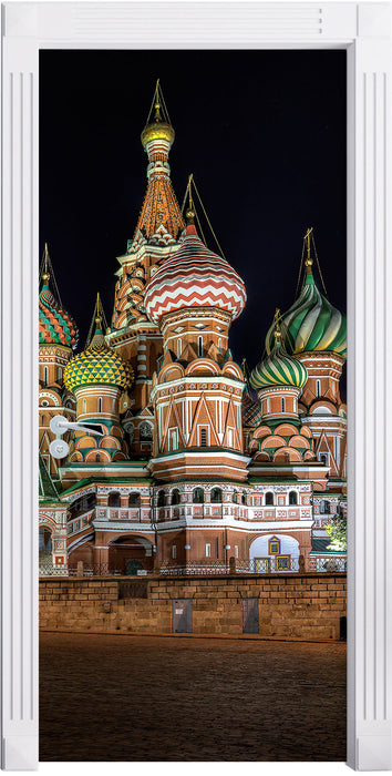 Basilius Kathedrale in Moskau Türaufkleber