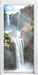 Spektakulärer Wasserfall Türaufkleber