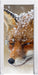 Fuchs im Schnee Türaufkleber