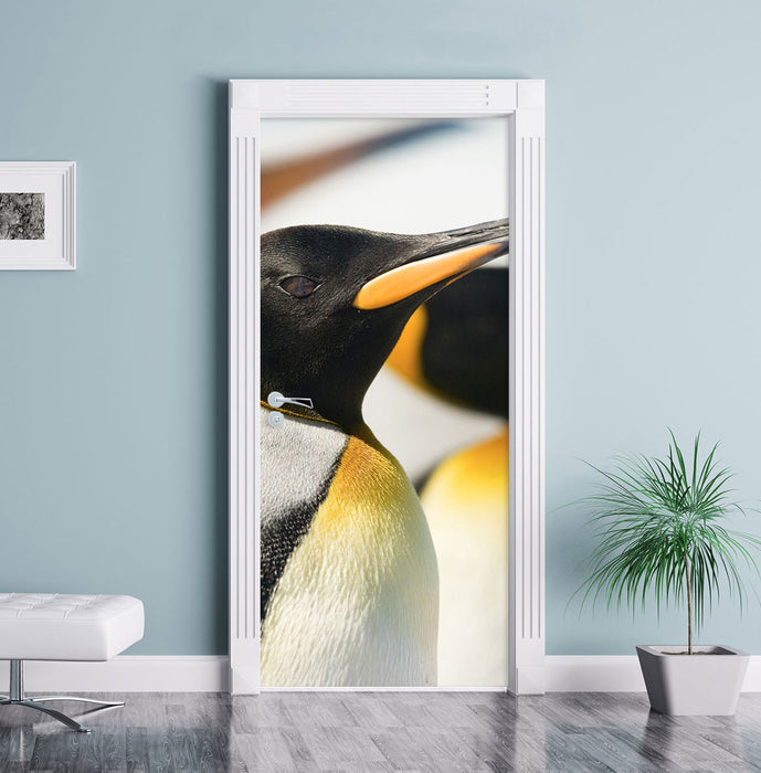 Pinguine Türaufkleber im Wohnzimmer