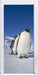 Kaiserpiguine in Antarktis Türaufkleber