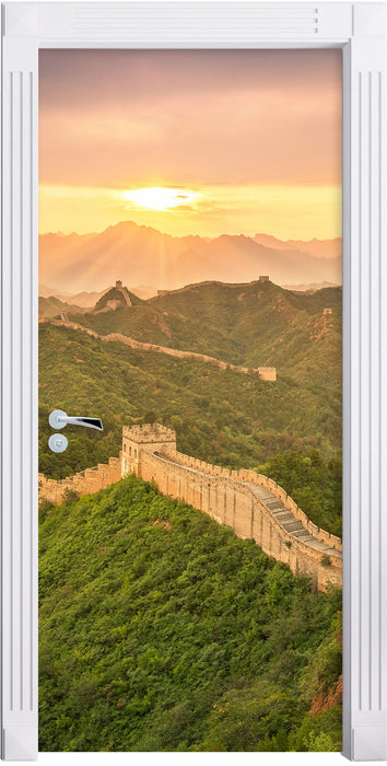 Chinesische Mauer Türaufkleber
