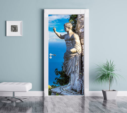 Insel Capri in Italien Türaufkleber im Wohnzimmer