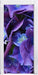 Blaue Hortensien Blüte Türaufkleber