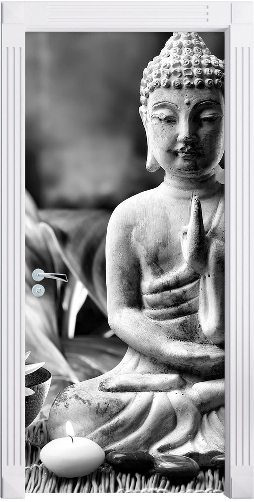 Buddha Statue Türaufkleber