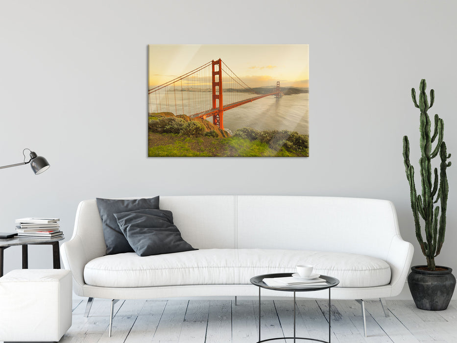 Prächtige Golden Gate Bridge, Glasbild