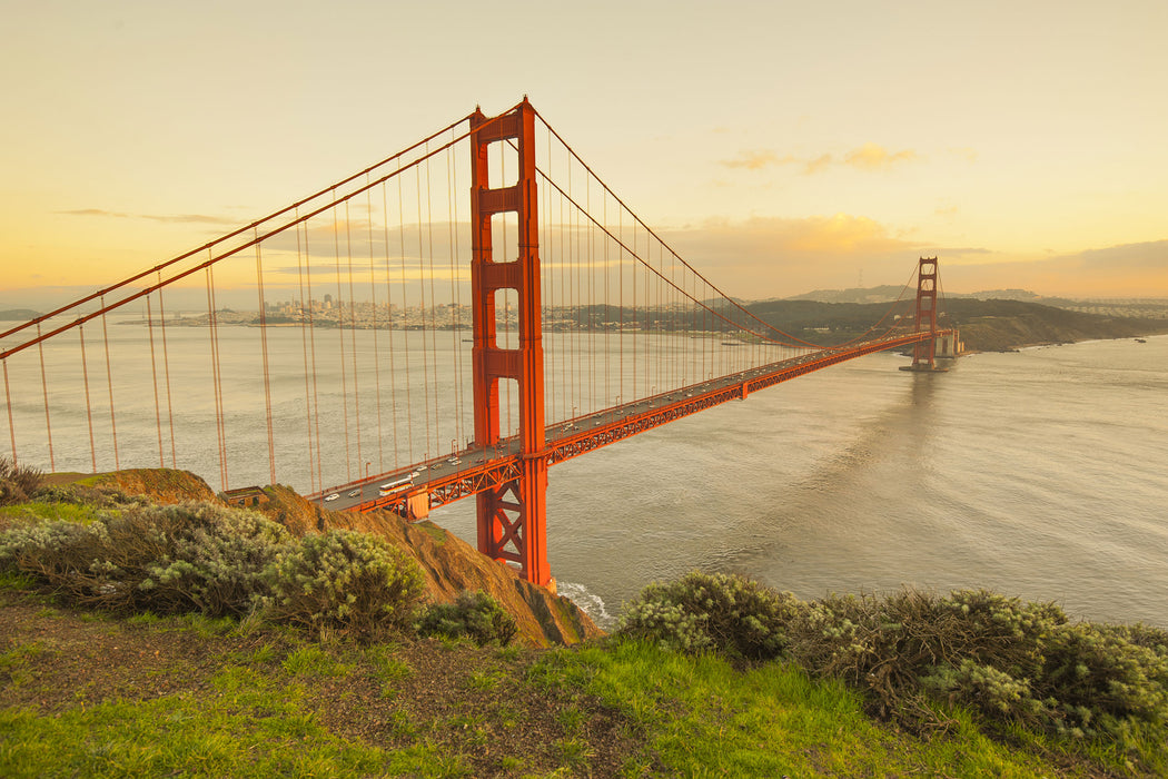 Prächtige Golden Gate Bridge, Glasbild