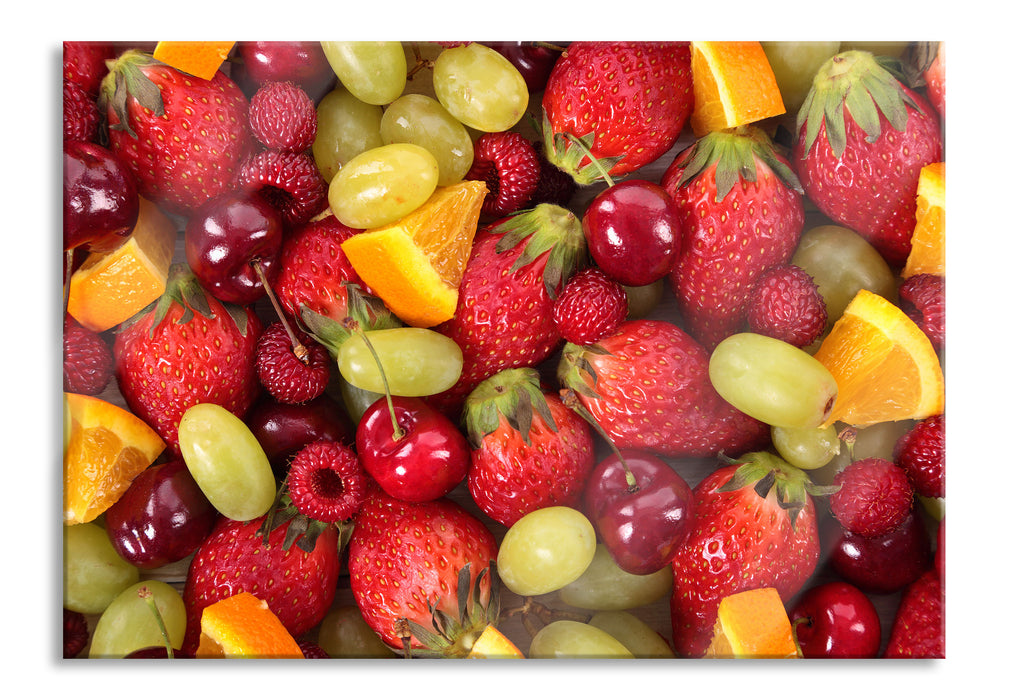 Leckere Früchte, Glasbild