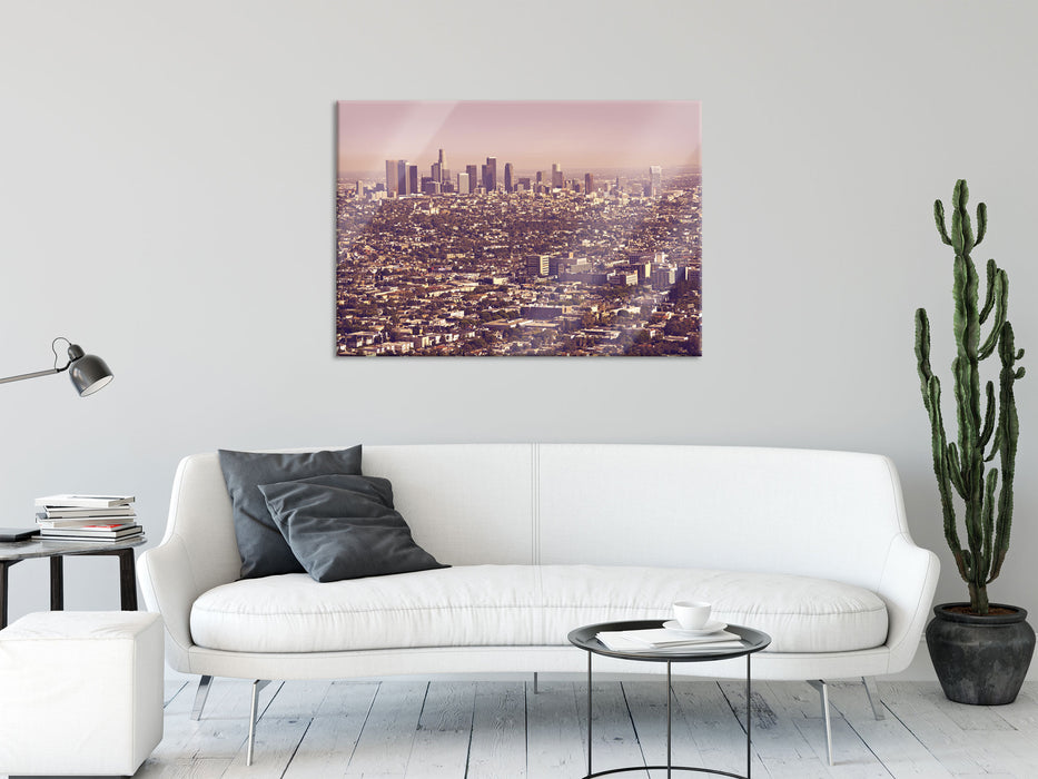 Skyline von Los Angeles, Glasbild