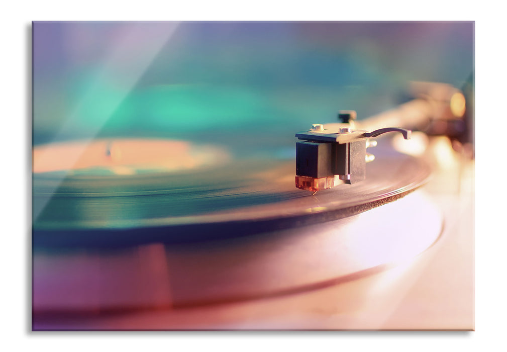 Pixxprint Schallplatte, Glasbild