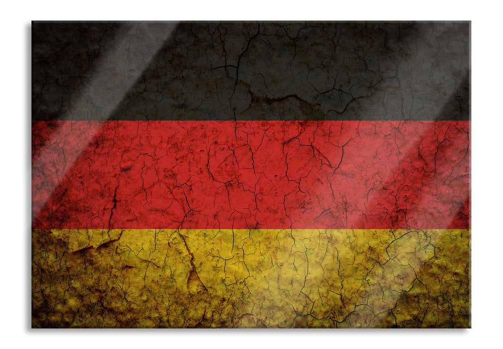 Deutschlandfahne, Glasbild