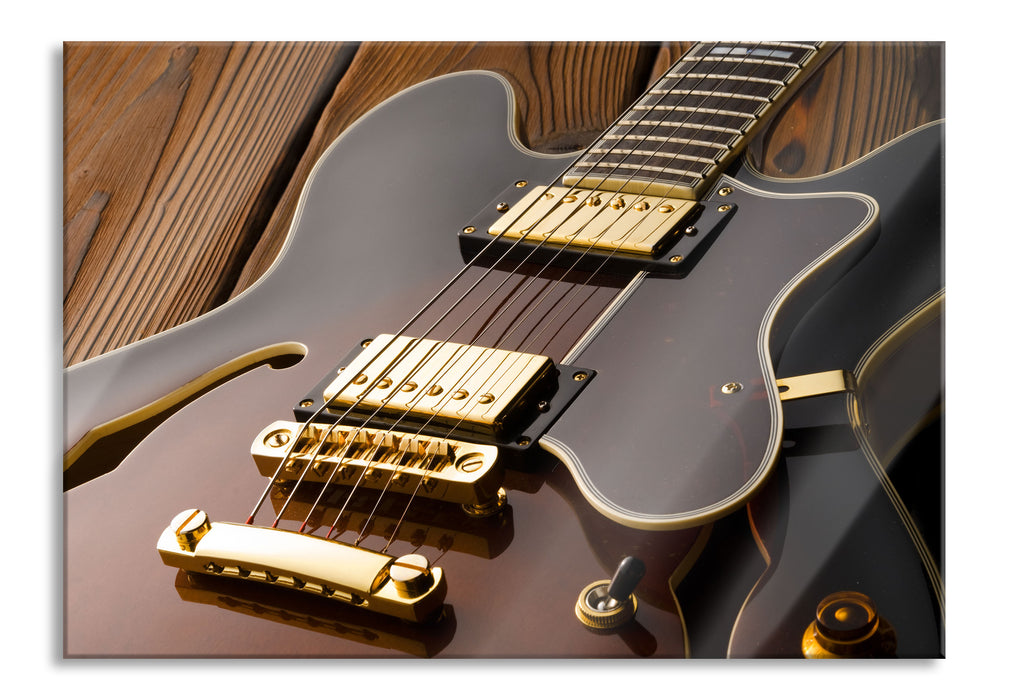 Pixxprint E-Gitarre, Glasbild