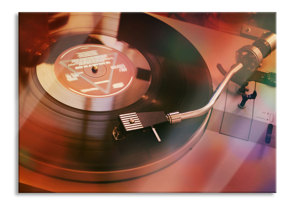 Pixxprint Schallplatte, Glasbild