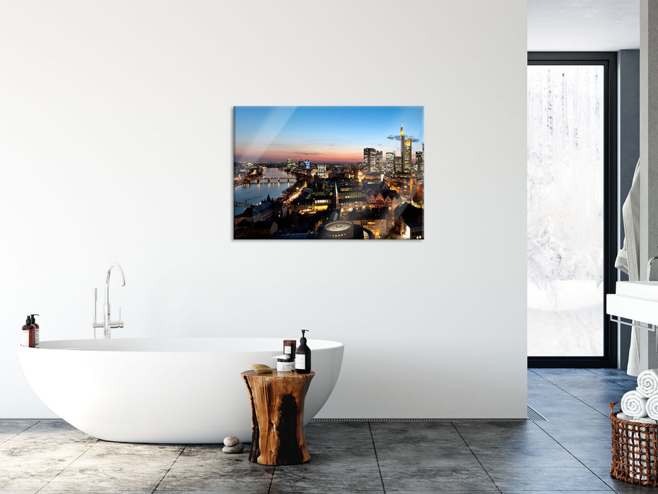 Frankfurt Skyline, Glasbild