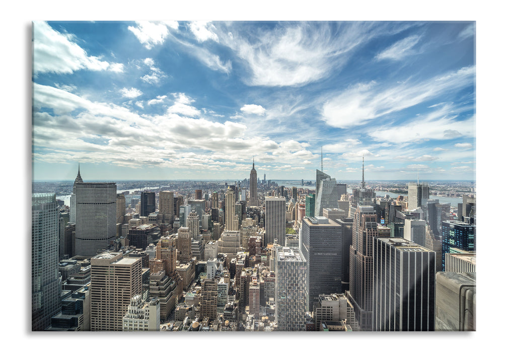 Pixxprint New York Skyline, Glasbild