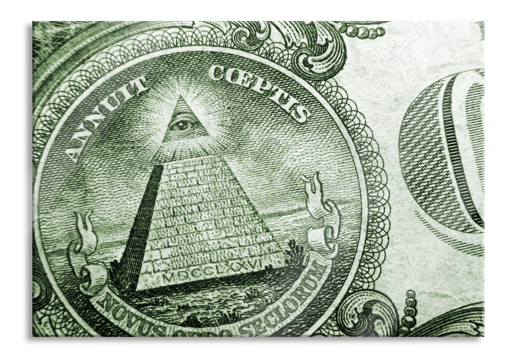 Pixxprint Illuminaten-Pyramide, Glasbild