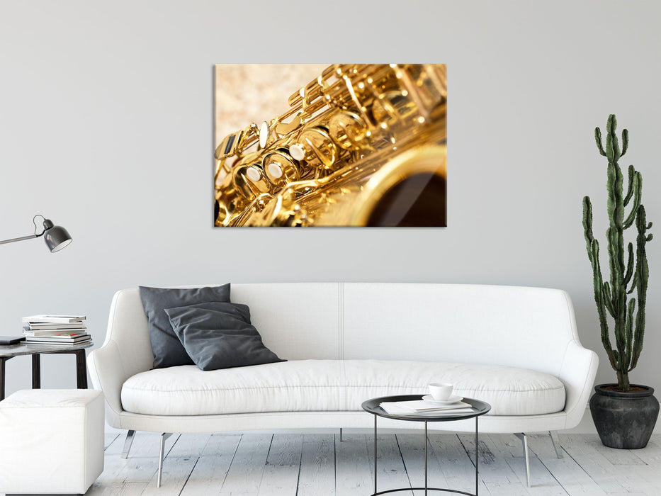 Saxophon, Glasbild