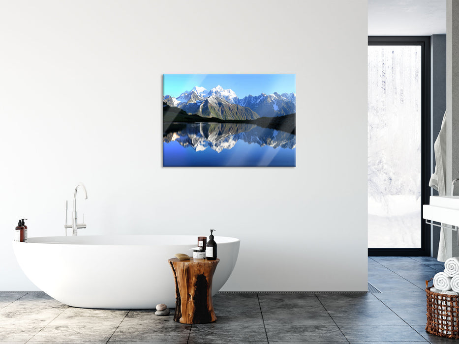 Berge am See, Glasbild