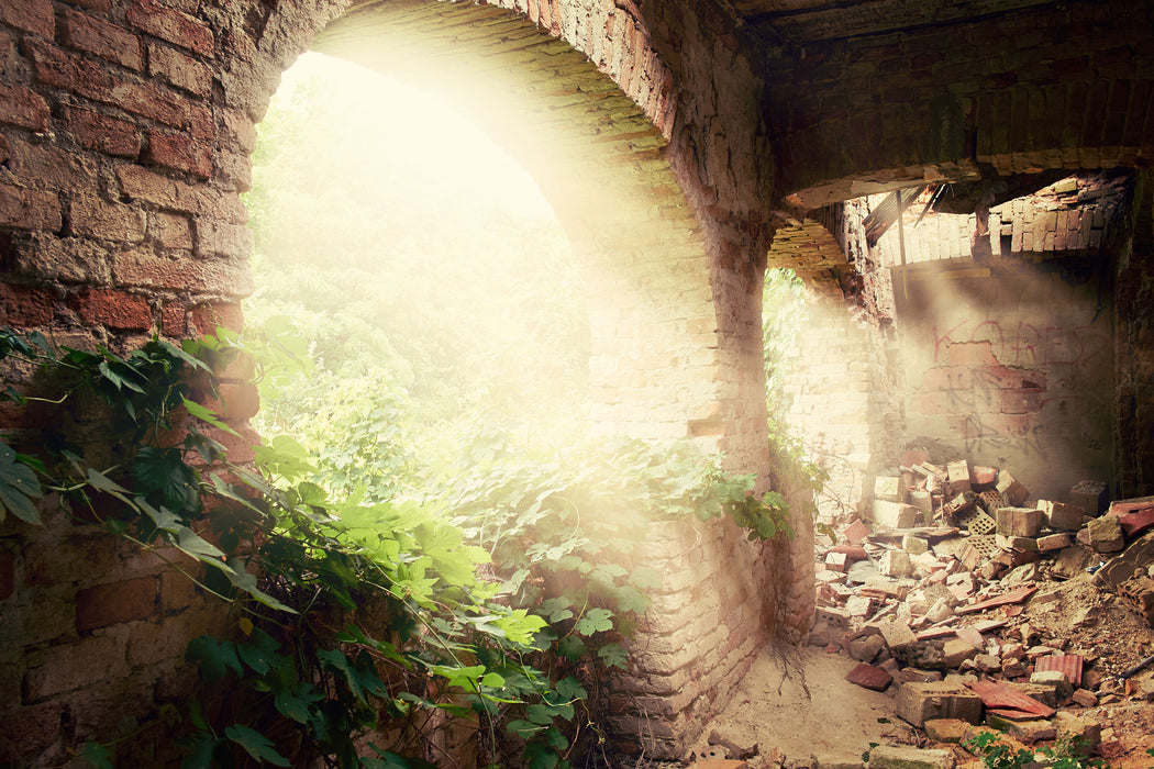 Alte Ruine, Glasbild